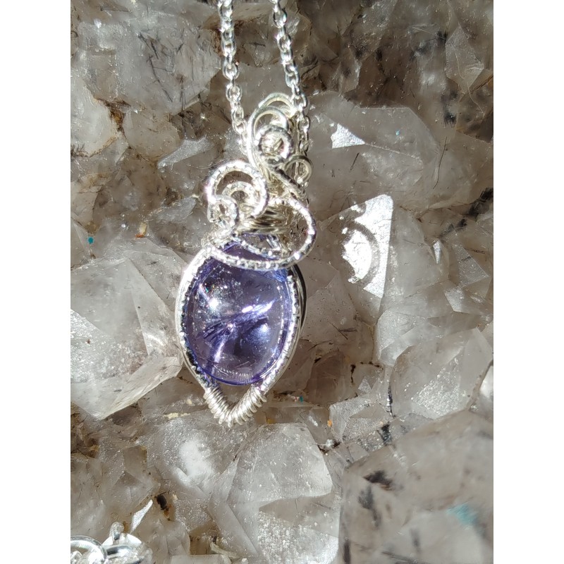 pendentif tanzanite argent 925