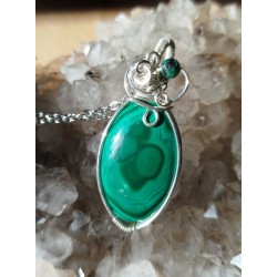 pendentif en malachite...