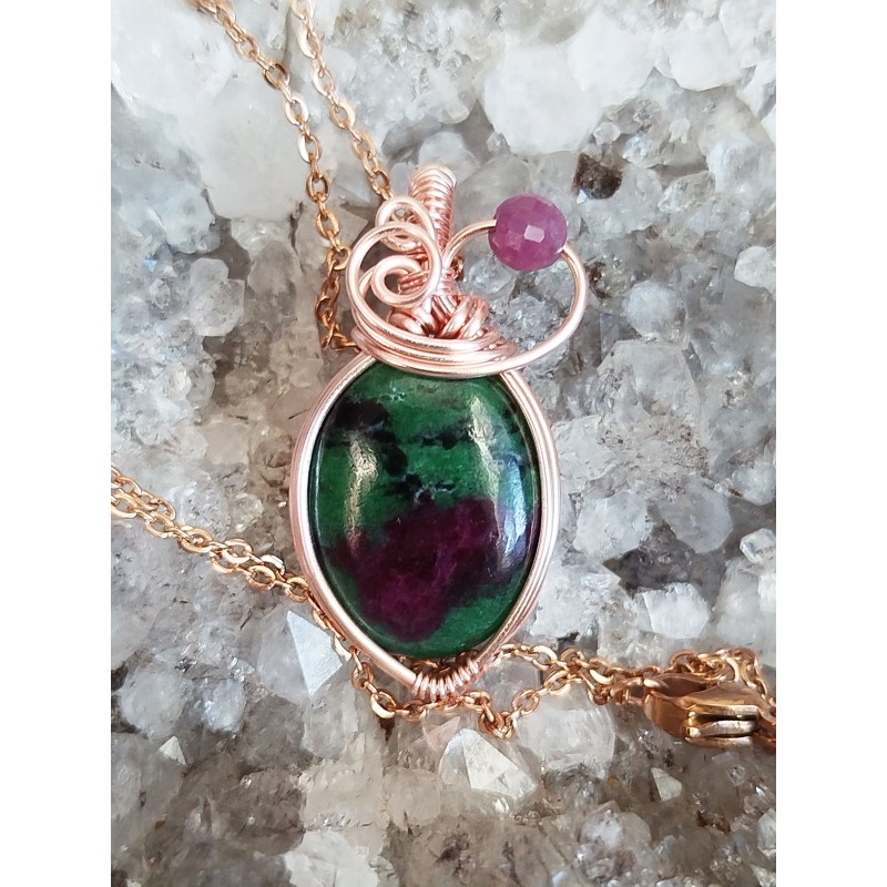 pendentif rubis zoisite