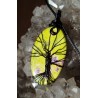 Pendentif arbre de vie en serpentine stichite ou atlantisite