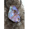 pendentif opale boulder cordon cuir