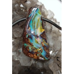 pendentif opale boulder unisexe