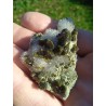 Epidote sur quartz - Maroc